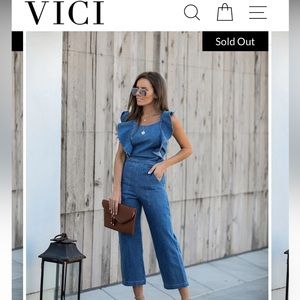 VICI Denim Pocket Jumpsuit